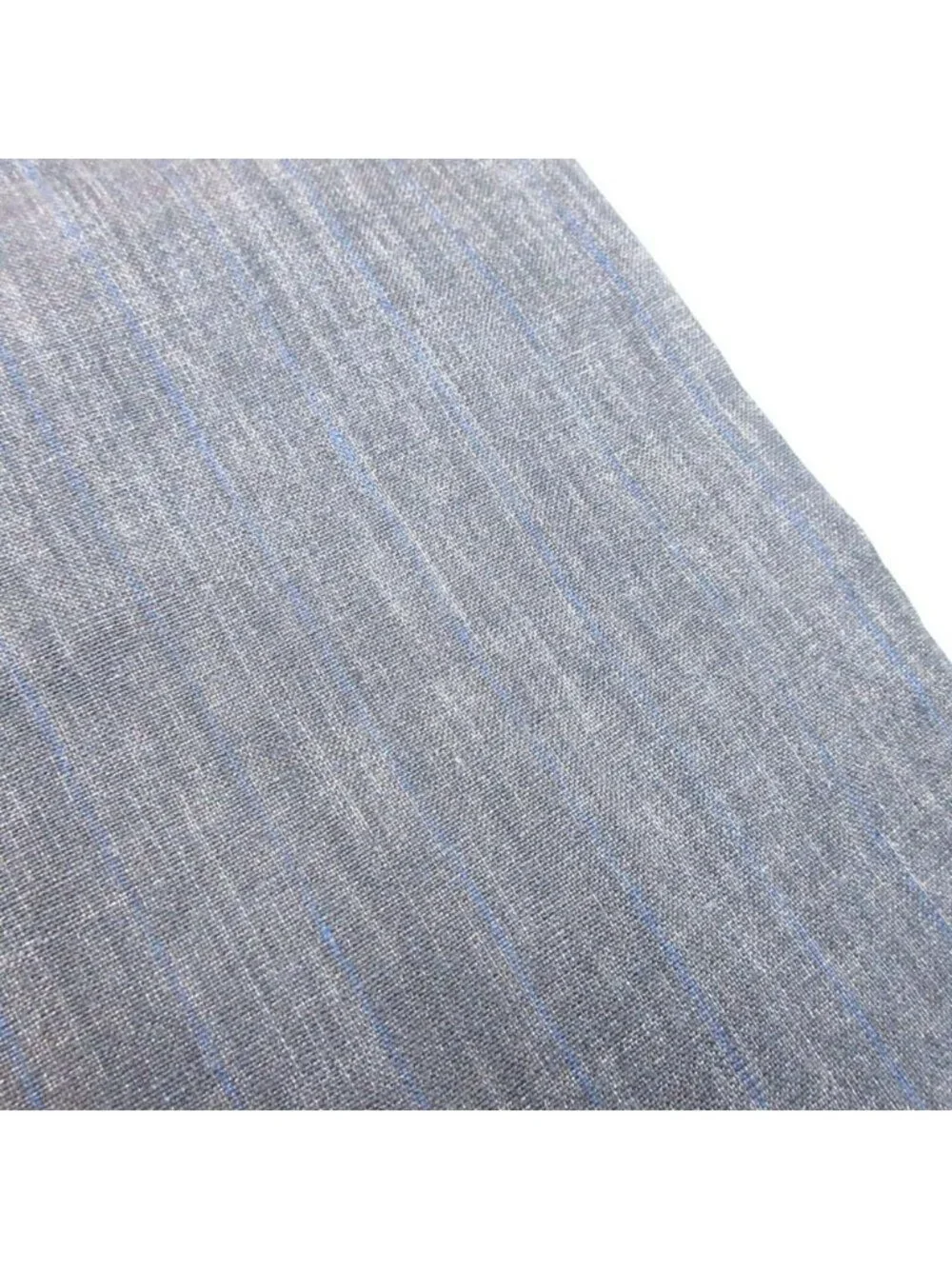 Hermes Striped Linen Wide Pants Straight 10 46 Gray